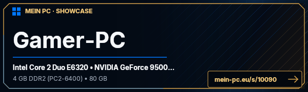 PC-Showcase Gamer-PC von BastianA auf MEIN PC