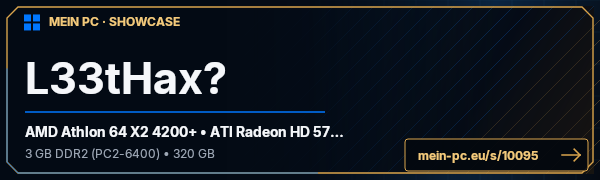 PC-Showcase L33tHax? von Wodden auf MEIN PC