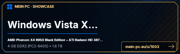 PC-Showcase Windows Vista X64 von Autschn! auf MEIN PC