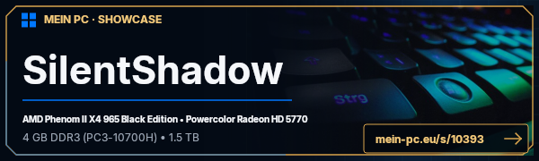 PC-Showcase SilentShadow von BM_90 auf MEIN PC