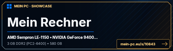 PC-Showcase Mein Rechner von [FoR]Hardcore auf MEIN PC