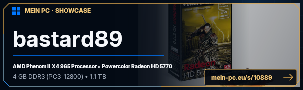 PC-Showcase bastard89 von bastard auf MEIN PC