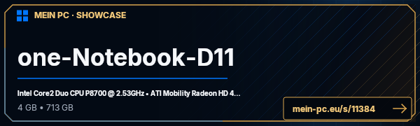 PC-Showcase one-Notebook-D11 von Irgendwer auf MEIN PC