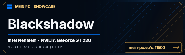 PC-Showcase Blackshadow von Blackshadow auf MEIN PC