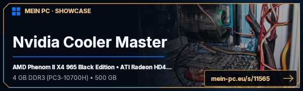 PC-Showcase Nvidia Cooler Master  von johny1984 auf MEIN PC