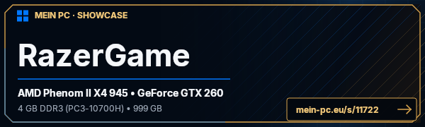 PC-Showcase RazerGame von Fortune auf MEIN PC