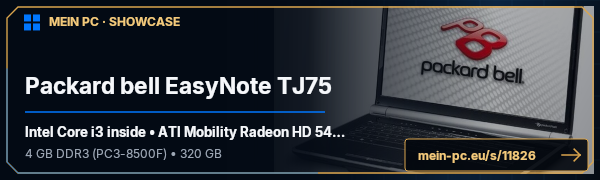 PC-Showcase Packard bell EasyNote TJ75 von xbox vs ps3:xbox win auf MEIN PC