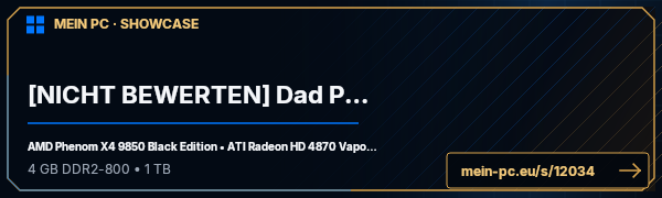 PC-Showcase [NICHT BEWERTEN] Dad PC (ALT) von Horus auf MEIN PC
