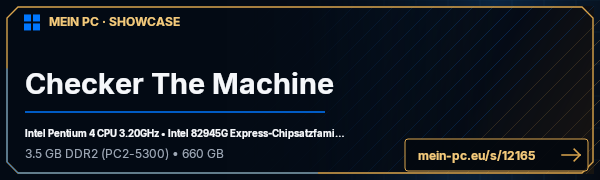 PC-Showcase Checker The Machine von checker auf MEIN PC