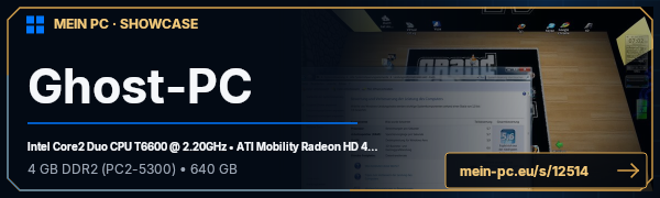 PC-Showcase Ghost-PC von ichdotcom auf MEIN PC