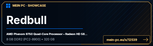 PC-Showcase Redbull von Redbull-info-seite auf MEIN PC