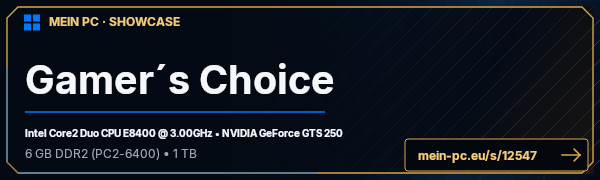 PC-Showcase Gamer´s Choice von PrayerHH auf MEIN PC
