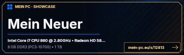 PC-Showcase Mein Neuer von fabi333 auf MEIN PC