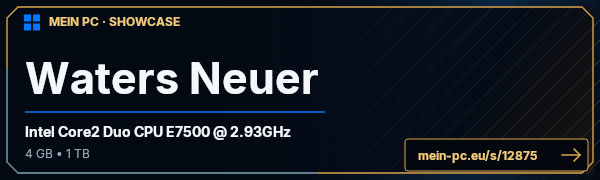 PC-Showcase Waters Neuer von WATERBOY auf MEIN PC