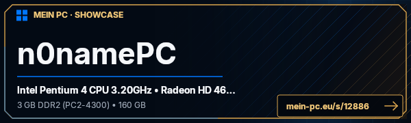 PC-Showcase n0namePC von n0n4n3 auf MEIN PC