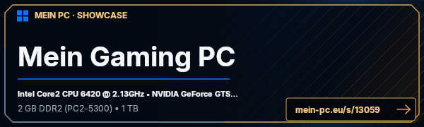 PC-Showcase Mein Gaming PC von mcguelle auf MEIN PC