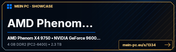 PC-Showcase AMD Phenom x4 von Amarandwolf auf MEIN PC