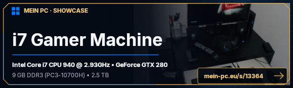 PC-Showcase i7 Gamer Machine von SlickVick auf MEIN PC