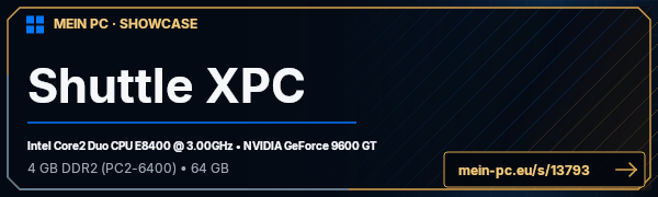 PC-Showcase  Shuttle XPC von Blackyload auf MEIN PC