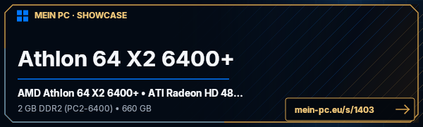 PC-Showcase Athlon 64 X2 6400+ von Redallert auf MEIN PC