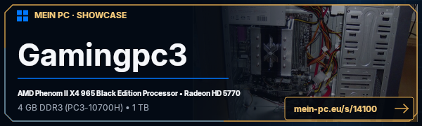 PC-Showcase Gamingpc3 von Pasi103 auf MEIN PC