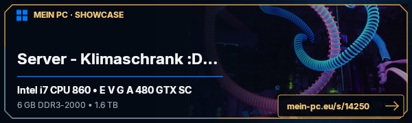 PC-Showcase Server - Klimaschrank :D                          Mit Viel PLATZ ! ! ! ;) von Halldor auf MEIN PC