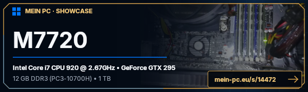 PC-Showcase M7720 von ZINO5 auf MEIN PC