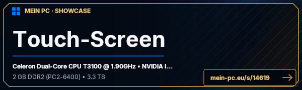 PC-Showcase Touch-Screen von Straudmaen auf MEIN PC