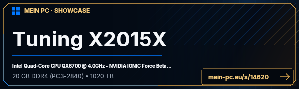 PC-Showcase Tuning X2015X von Straudmaen auf MEIN PC