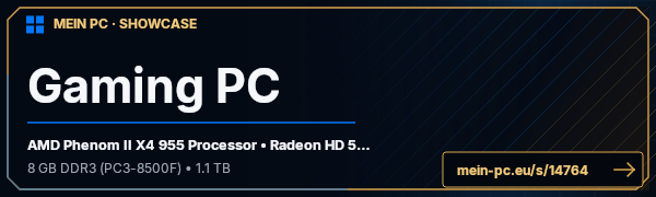 PC-Showcase Gaming PC von R1T35 auf MEIN PC