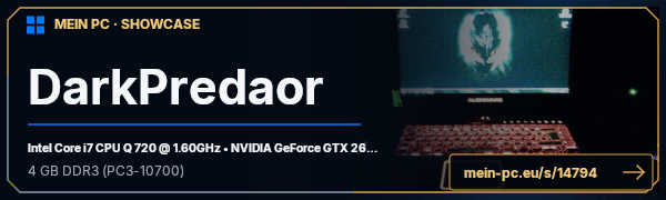 PC-Showcase DarkPredaor von DarkPredator auf MEIN PC