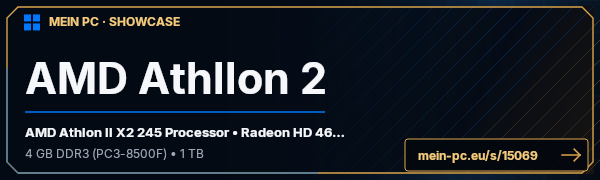 PC-Showcase AMD Athllon 2 von Tempo@taschentuch auf MEIN PC