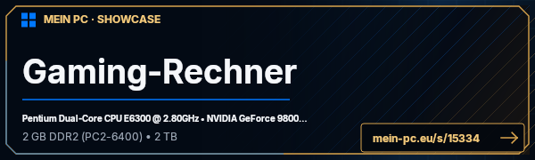PC-Showcase Gaming-Rechner von nskjunky auf MEIN PC