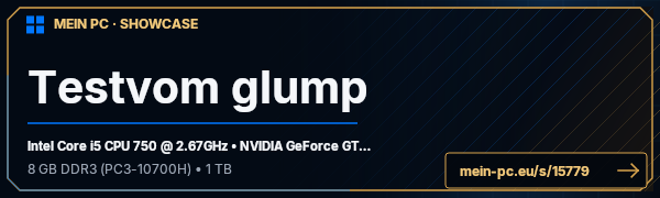 PC-Showcase Testvom glump von johannesder3 auf MEIN PC