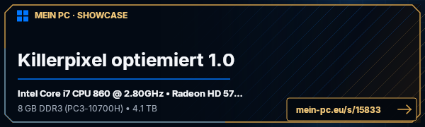 PC-Showcase Killerpixel optiemiert 1.0 von killerpixel1987 auf MEIN PC