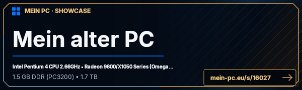 PC-Showcase Mein alter PC von timmel26 auf MEIN PC