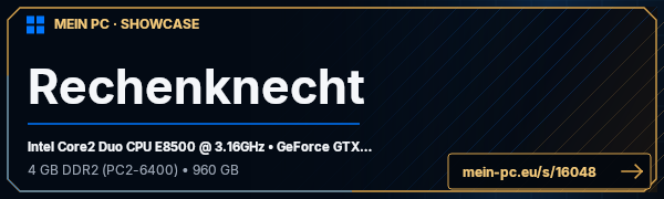 PC-Showcase Rechenknecht von Janred auf MEIN PC