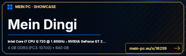 PC-Showcase Mein Dingi von FL3ISCHM4NN auf MEIN PC