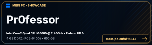 PC-Showcase Pr0fessor von Pr0fessor auf MEIN PC