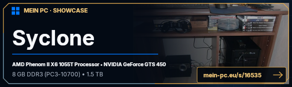PC-Showcase Syclone von Done auf MEIN PC