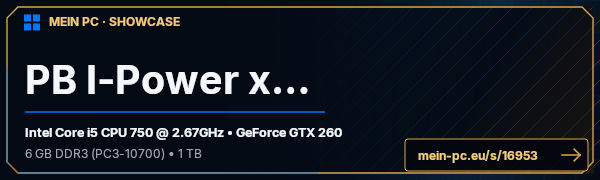 PC-Showcase PB I-Power  x2.0 von domme248 auf MEIN PC
