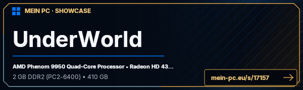 PC-Showcase UnderWorld von UnderWorld2607 auf MEIN PC