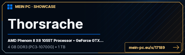 PC-Showcase Thorsrache von thorsrache666 auf MEIN PC
