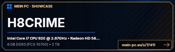 PC-Showcase H8CRIME von H8CRIME auf MEIN PC