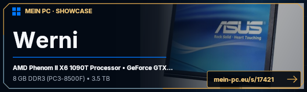 PC-Showcase Werni von Werni92 auf MEIN PC