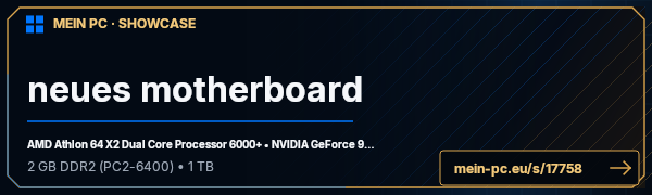 PC-Showcase neues motherboard von Gandalf300 auf MEIN PC