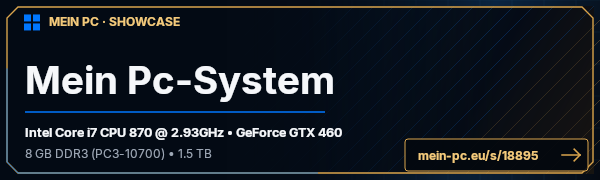 PC-Showcase Mein Pc-System von Neoxeo auf MEIN PC
