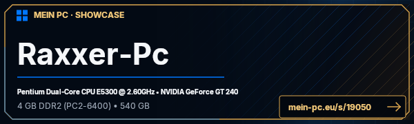 PC-Showcase Raxxer-Pc von Raxxor auf MEIN PC