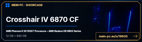 PC-Showcase Crosshair IV 6870 CF von SonikK auf MEIN PC