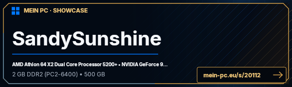 PC-Showcase SandySunshine von SandySunshine auf MEIN PC